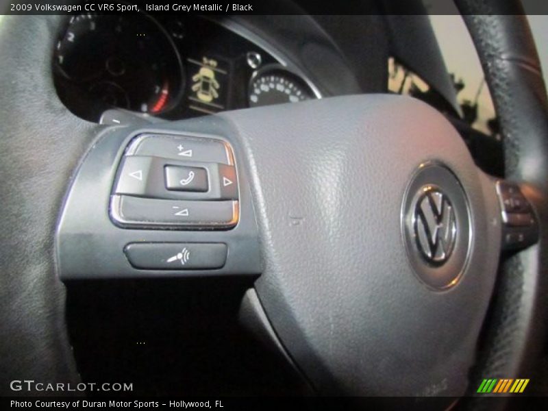 Island Grey Metallic / Black 2009 Volkswagen CC VR6 Sport