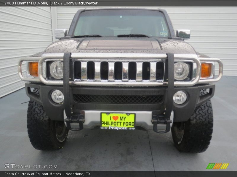 Black / Ebony Black/Pewter 2008 Hummer H3 Alpha