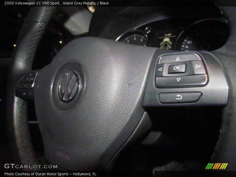Island Grey Metallic / Black 2009 Volkswagen CC VR6 Sport