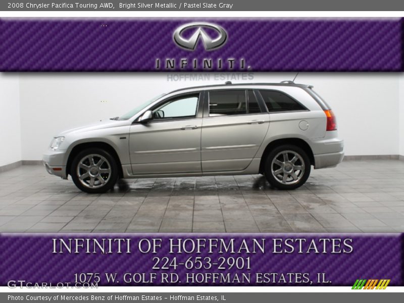 Bright Silver Metallic / Pastel Slate Gray 2008 Chrysler Pacifica Touring AWD