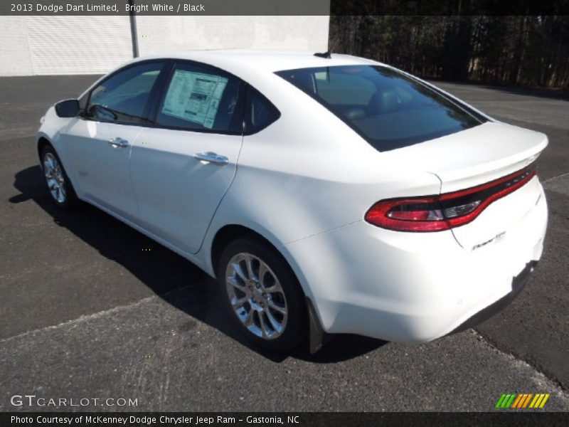 Bright White / Black 2013 Dodge Dart Limited