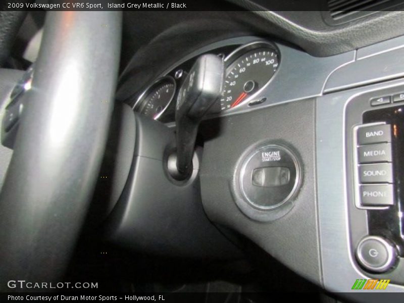 Island Grey Metallic / Black 2009 Volkswagen CC VR6 Sport