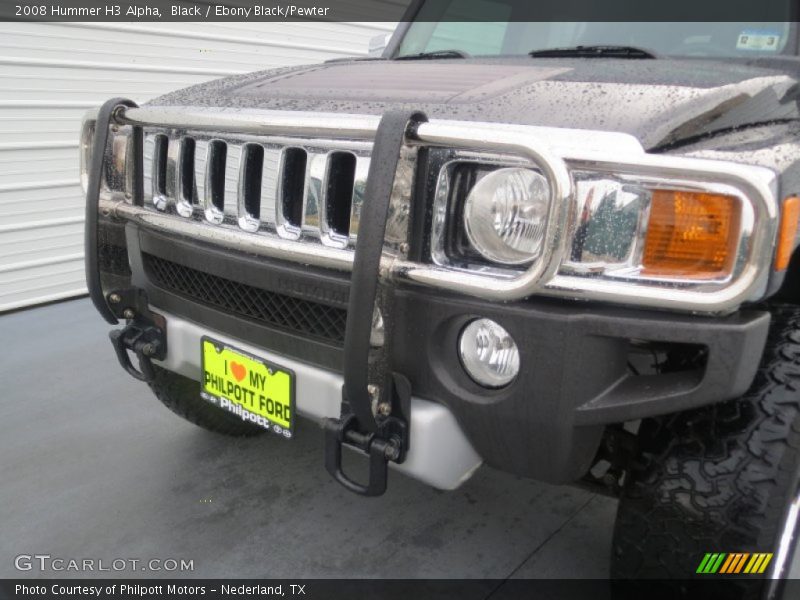 Black / Ebony Black/Pewter 2008 Hummer H3 Alpha