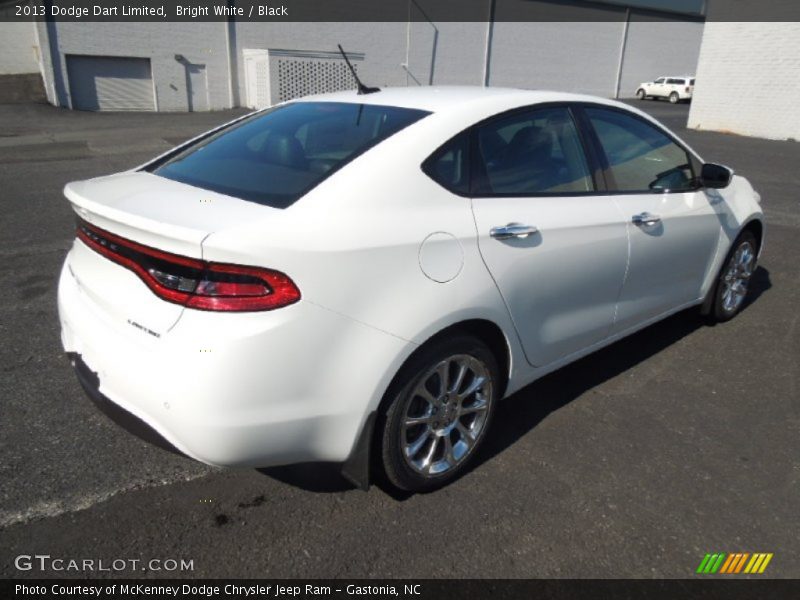 Bright White / Black 2013 Dodge Dart Limited