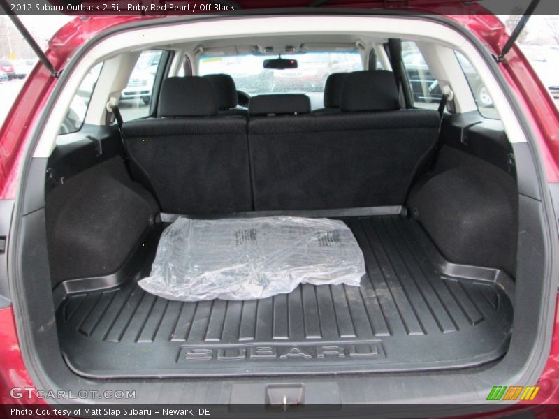  2012 Outback 2.5i Trunk