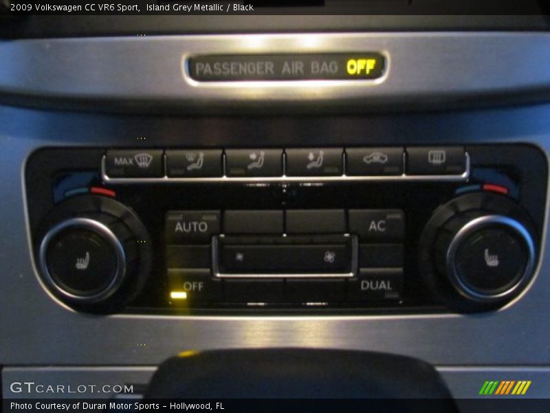 Island Grey Metallic / Black 2009 Volkswagen CC VR6 Sport