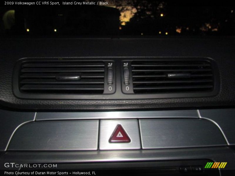 Island Grey Metallic / Black 2009 Volkswagen CC VR6 Sport