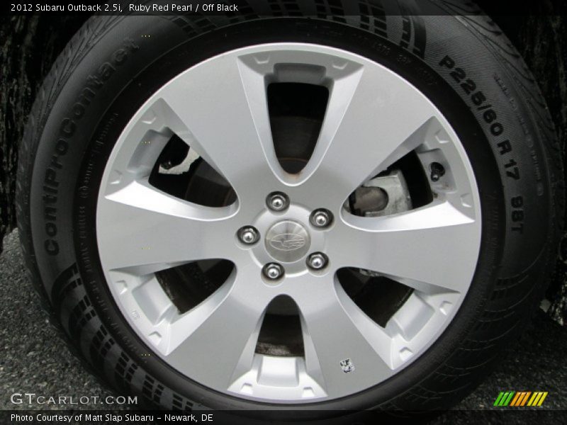  2012 Outback 2.5i Wheel