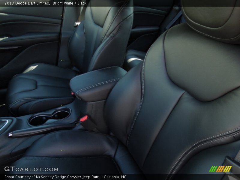 Bright White / Black 2013 Dodge Dart Limited