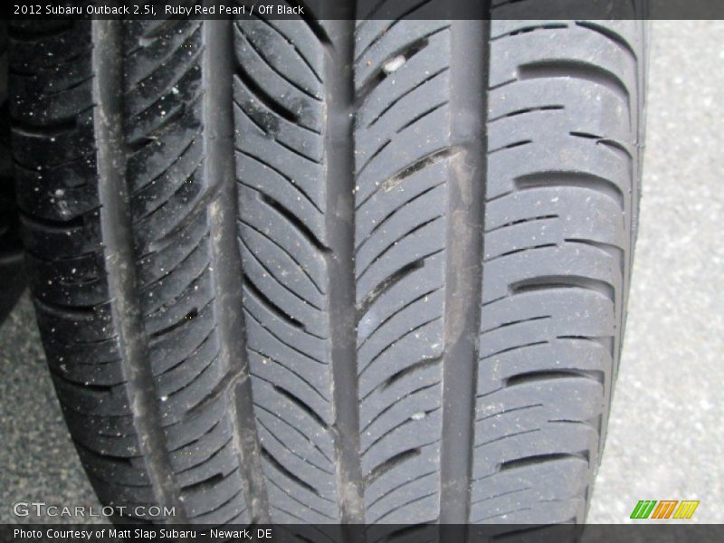 Ruby Red Pearl / Off Black 2012 Subaru Outback 2.5i