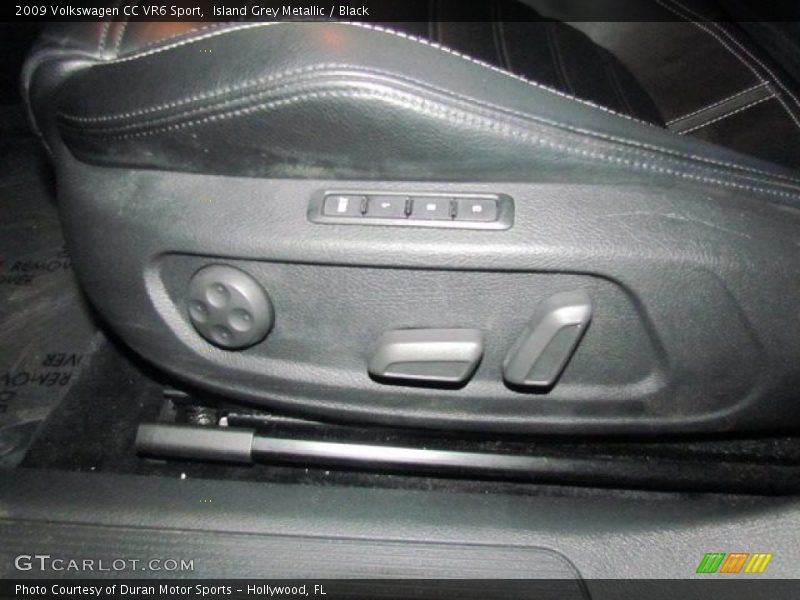 Island Grey Metallic / Black 2009 Volkswagen CC VR6 Sport