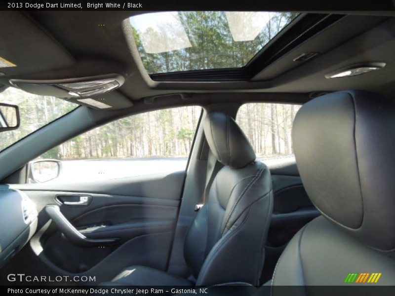 Bright White / Black 2013 Dodge Dart Limited