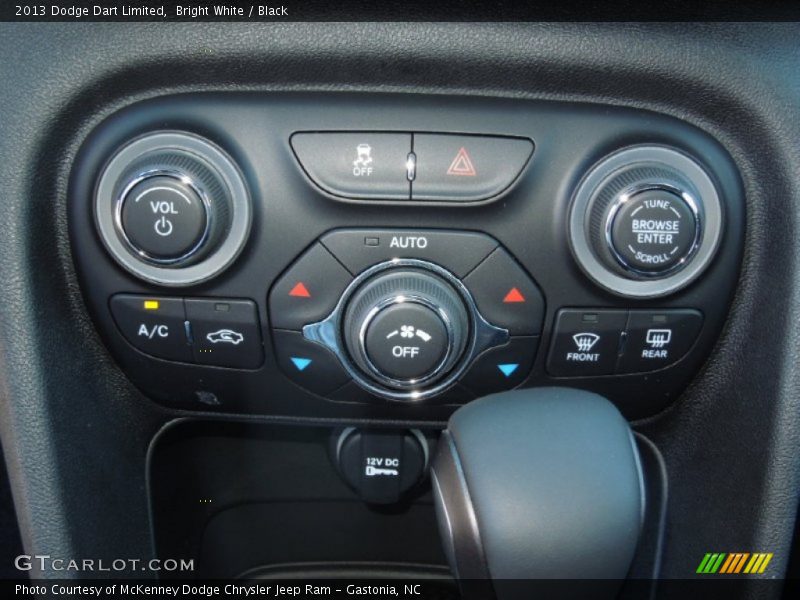 Bright White / Black 2013 Dodge Dart Limited