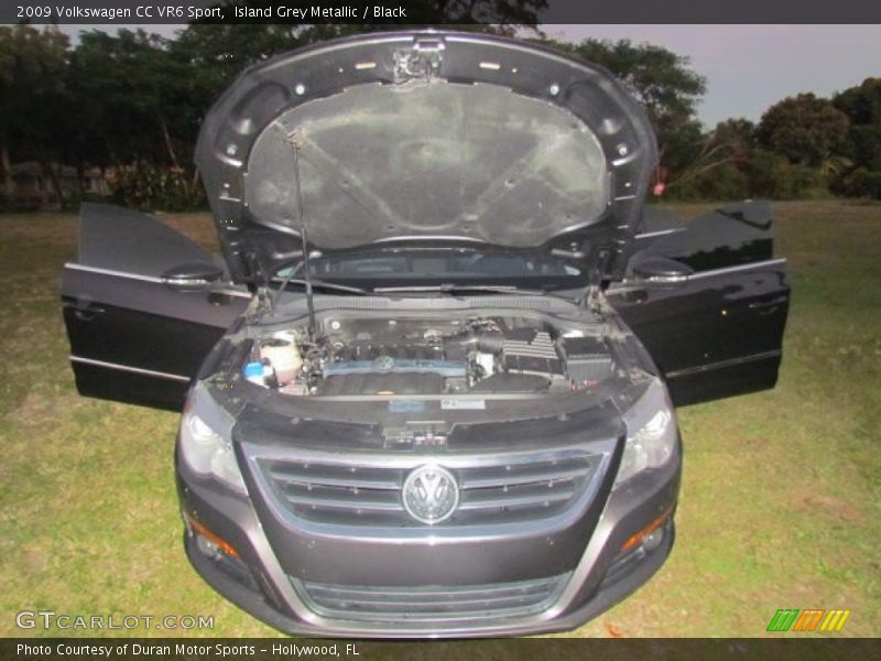 Island Grey Metallic / Black 2009 Volkswagen CC VR6 Sport