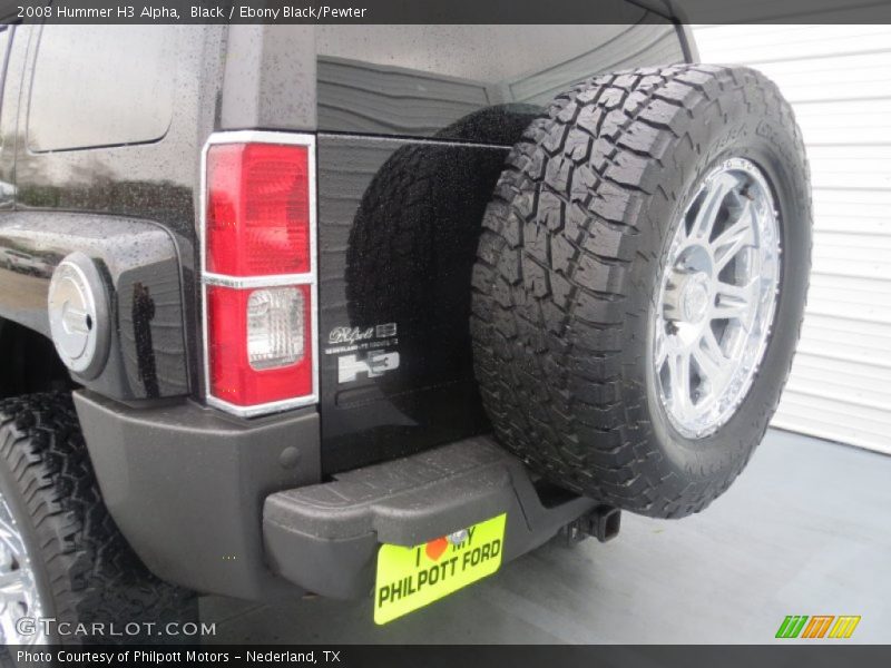 Black / Ebony Black/Pewter 2008 Hummer H3 Alpha