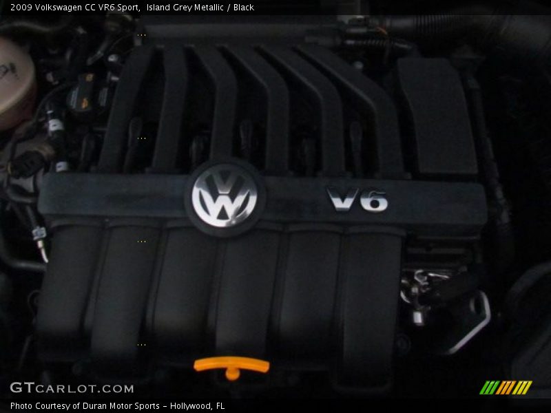 Island Grey Metallic / Black 2009 Volkswagen CC VR6 Sport