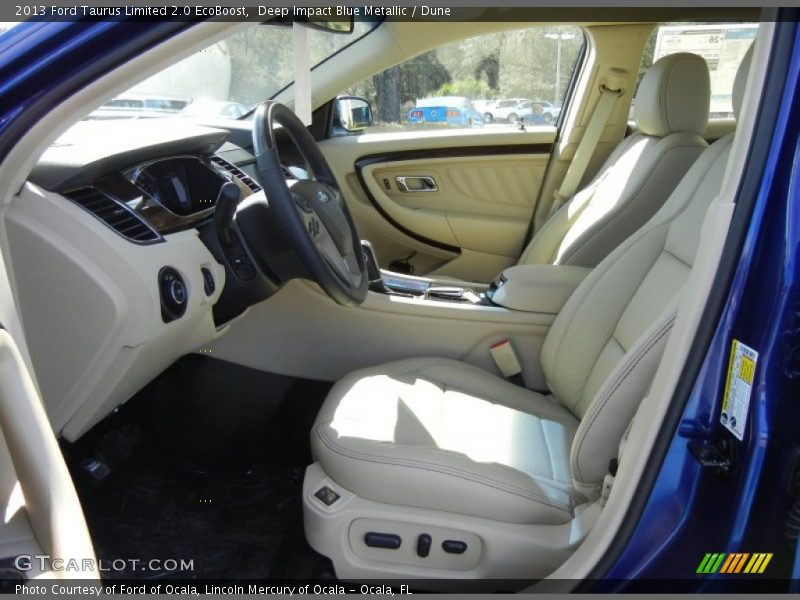 Front Seat of 2013 Taurus Limited 2.0 EcoBoost