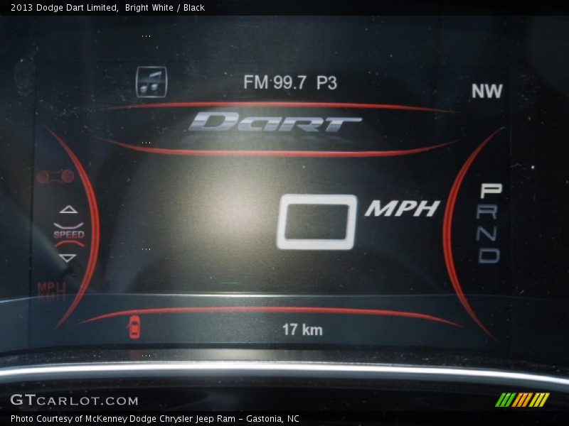 Bright White / Black 2013 Dodge Dart Limited