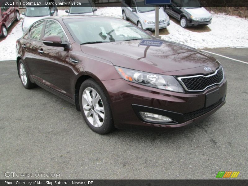 Dark Cherry / Beige 2011 Kia Optima EX