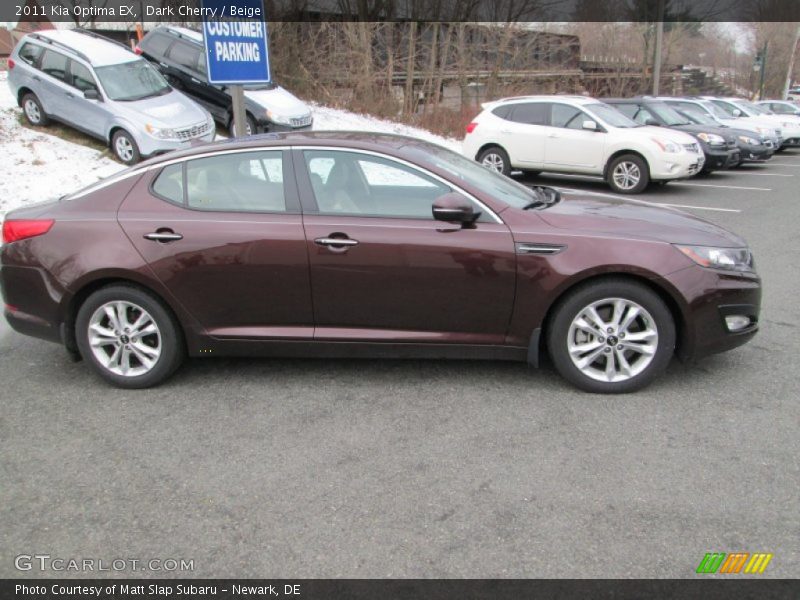 Dark Cherry / Beige 2011 Kia Optima EX