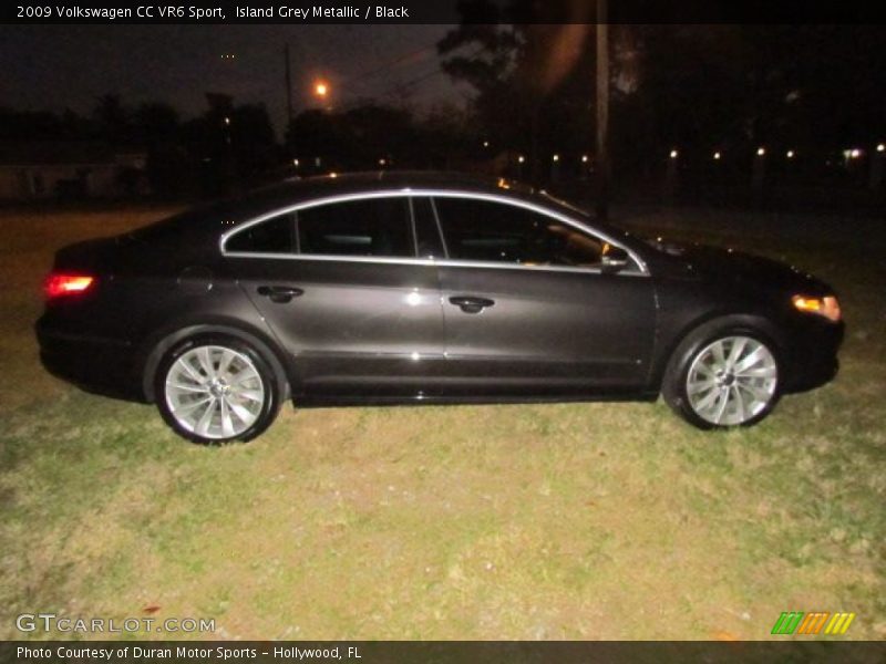 Island Grey Metallic / Black 2009 Volkswagen CC VR6 Sport