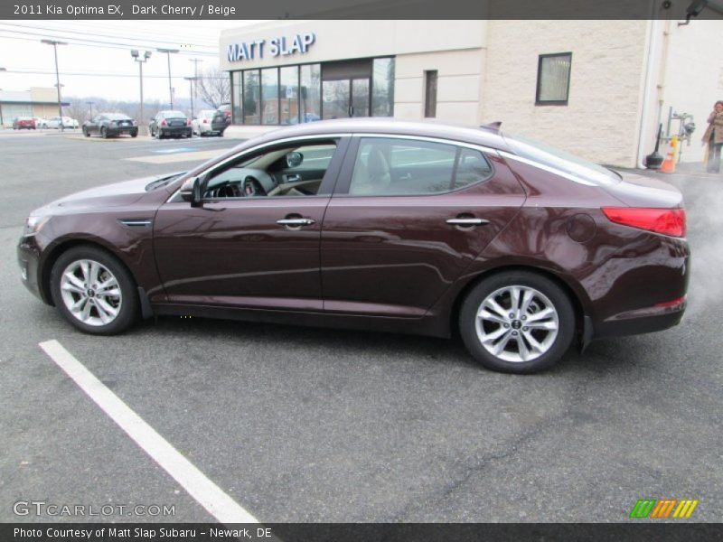 Dark Cherry / Beige 2011 Kia Optima EX