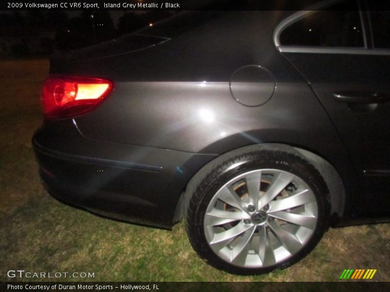 Island Grey Metallic / Black 2009 Volkswagen CC VR6 Sport