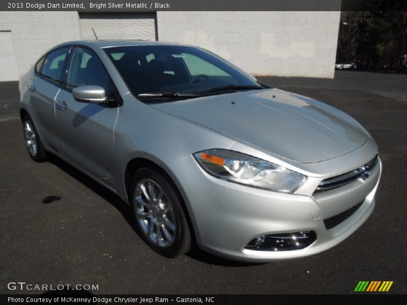 Bright Silver Metallic / Black 2013 Dodge Dart Limited