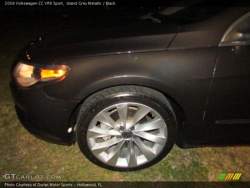 Island Grey Metallic / Black 2009 Volkswagen CC VR6 Sport