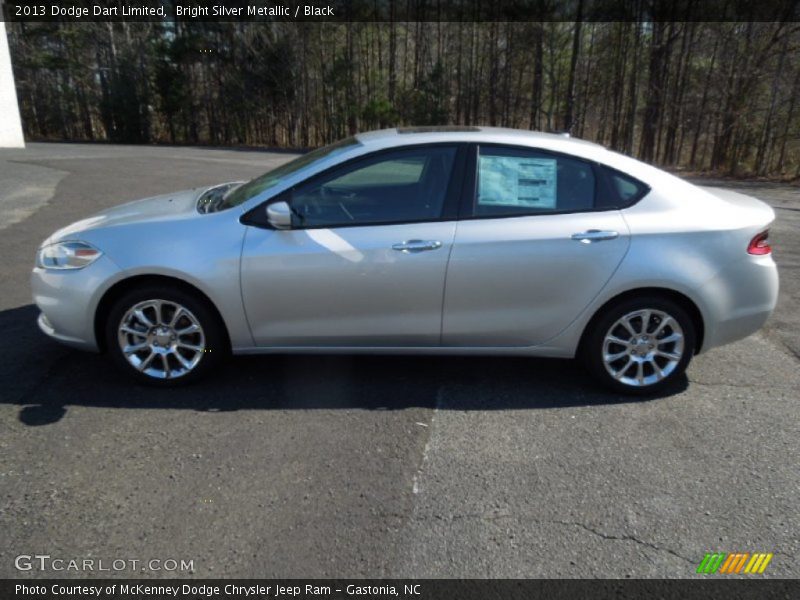 Bright Silver Metallic / Black 2013 Dodge Dart Limited