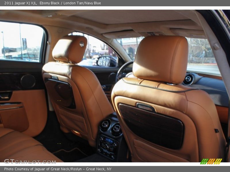 Ebony Black / London Tan/Navy Blue 2011 Jaguar XJ XJL