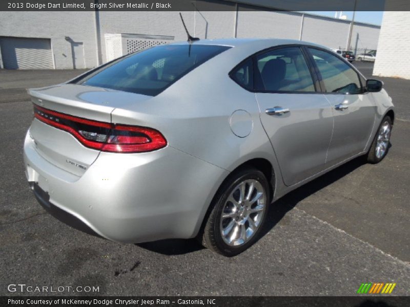 Bright Silver Metallic / Black 2013 Dodge Dart Limited