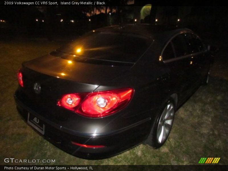 Island Grey Metallic / Black 2009 Volkswagen CC VR6 Sport