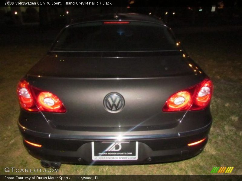 Island Grey Metallic / Black 2009 Volkswagen CC VR6 Sport