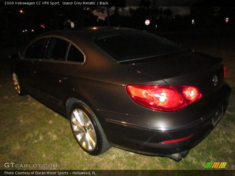 Island Grey Metallic / Black 2009 Volkswagen CC VR6 Sport