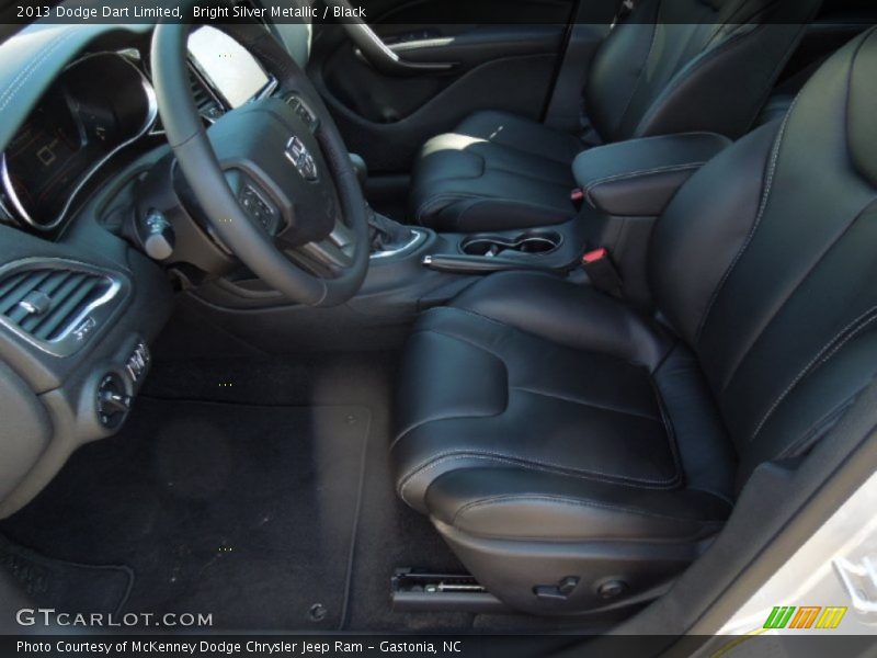 Bright Silver Metallic / Black 2013 Dodge Dart Limited