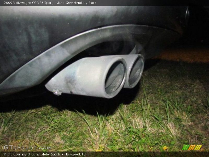 Island Grey Metallic / Black 2009 Volkswagen CC VR6 Sport