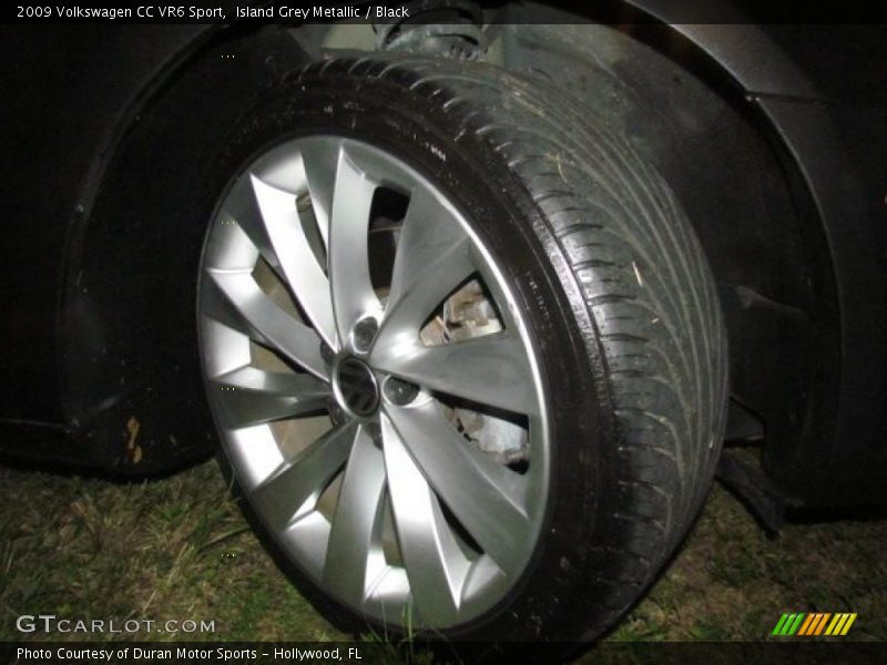 Island Grey Metallic / Black 2009 Volkswagen CC VR6 Sport