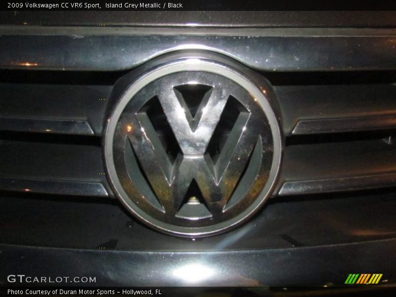 Island Grey Metallic / Black 2009 Volkswagen CC VR6 Sport
