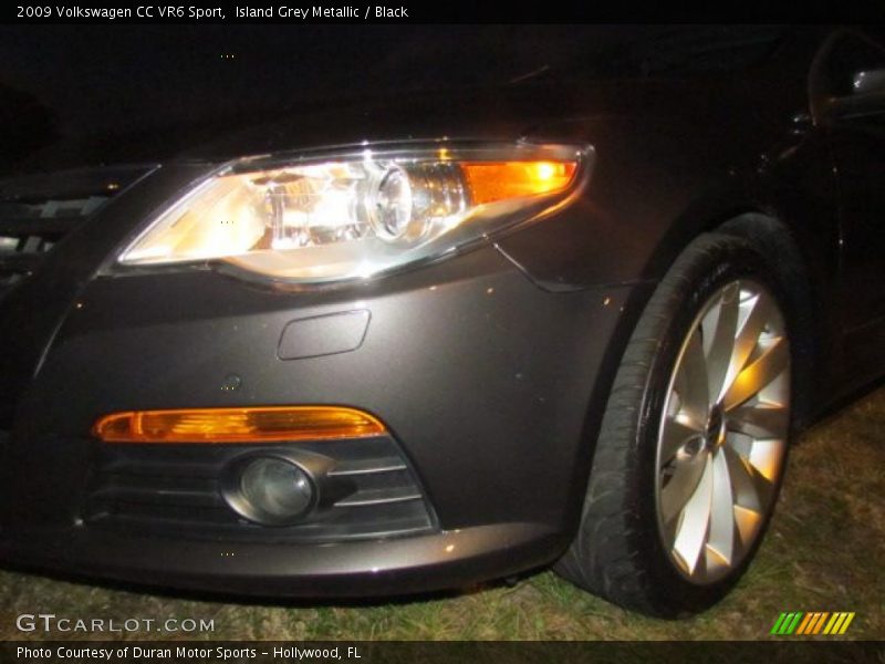 Island Grey Metallic / Black 2009 Volkswagen CC VR6 Sport
