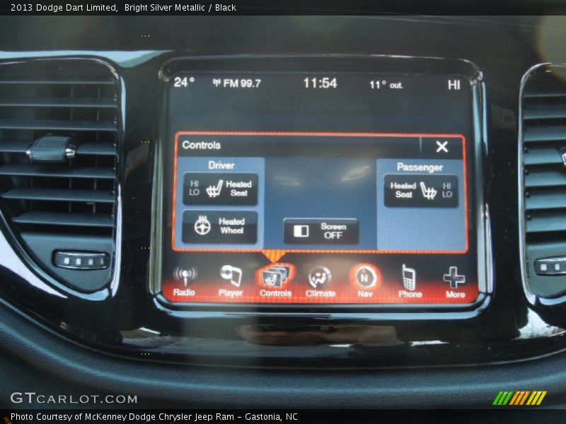 Bright Silver Metallic / Black 2013 Dodge Dart Limited