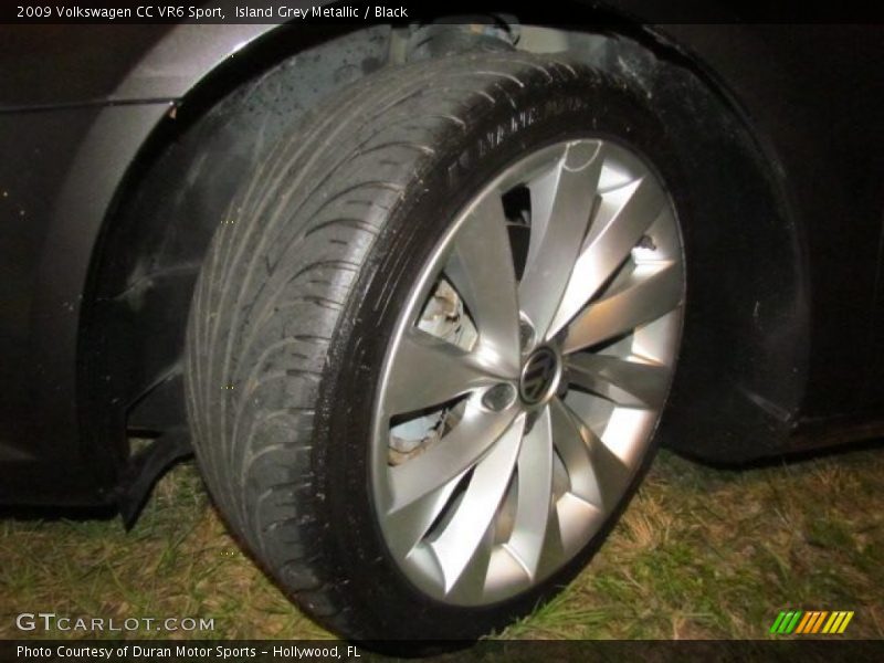 Island Grey Metallic / Black 2009 Volkswagen CC VR6 Sport