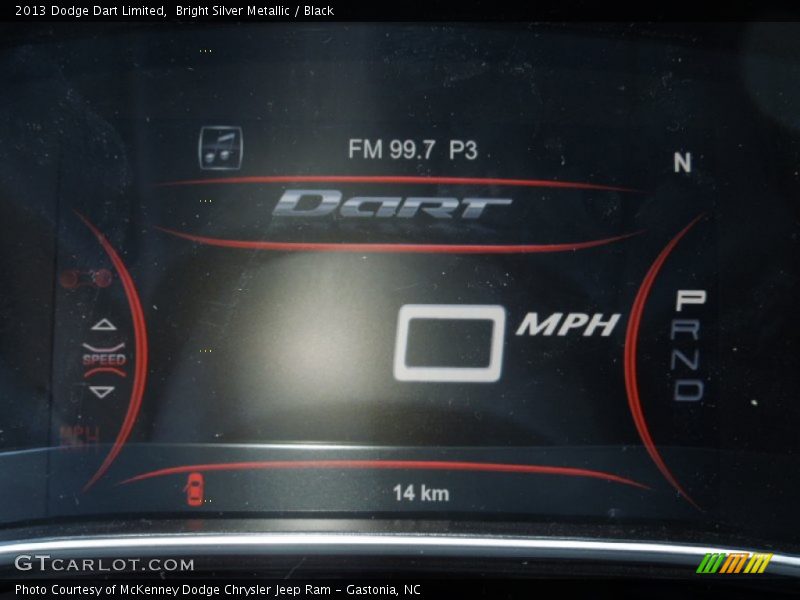 Bright Silver Metallic / Black 2013 Dodge Dart Limited