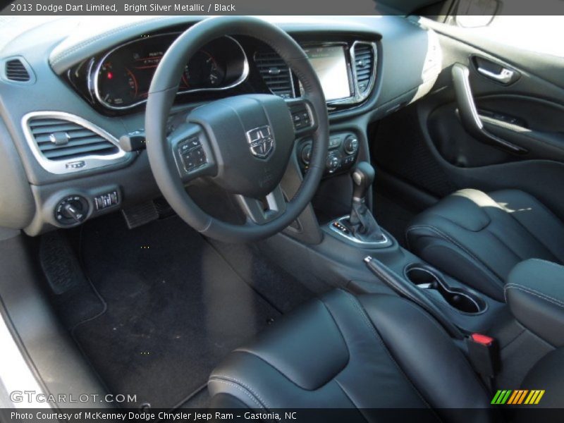 Bright Silver Metallic / Black 2013 Dodge Dart Limited