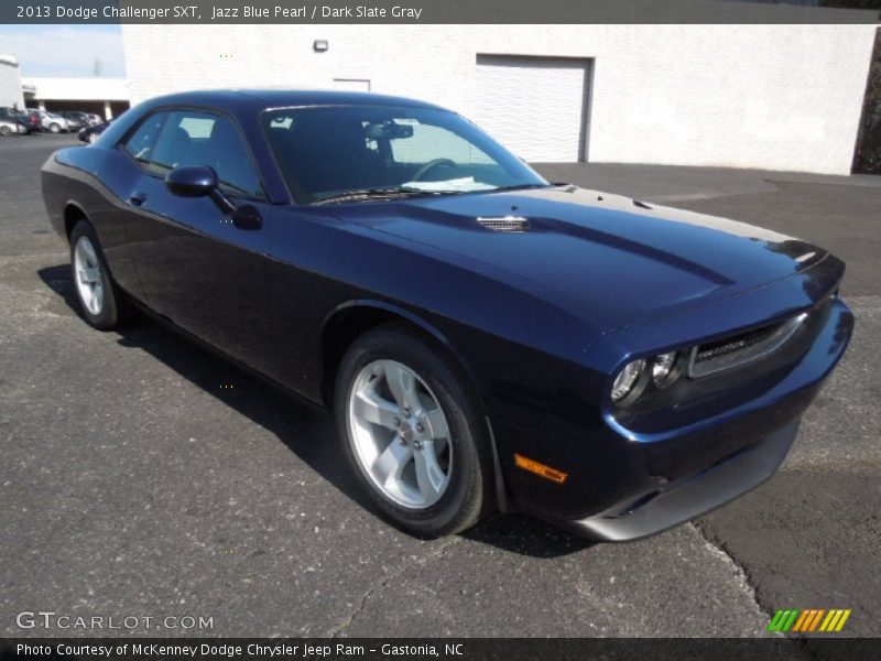 Jazz Blue Pearl / Dark Slate Gray 2013 Dodge Challenger SXT