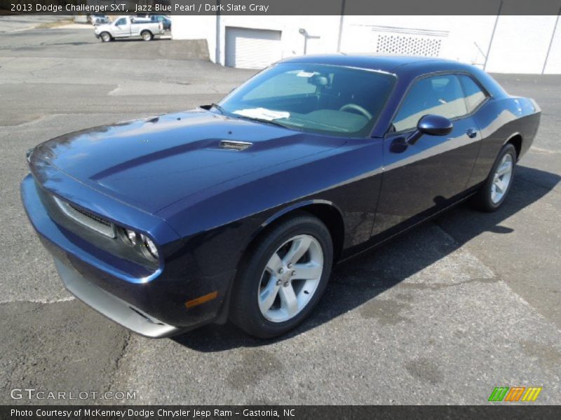 Jazz Blue Pearl / Dark Slate Gray 2013 Dodge Challenger SXT