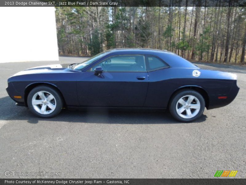 Jazz Blue Pearl / Dark Slate Gray 2013 Dodge Challenger SXT