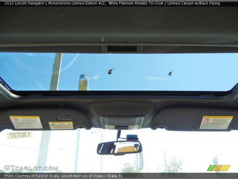 Sunroof of 2013 Navigator L Monochrome Limited Edition 4x2