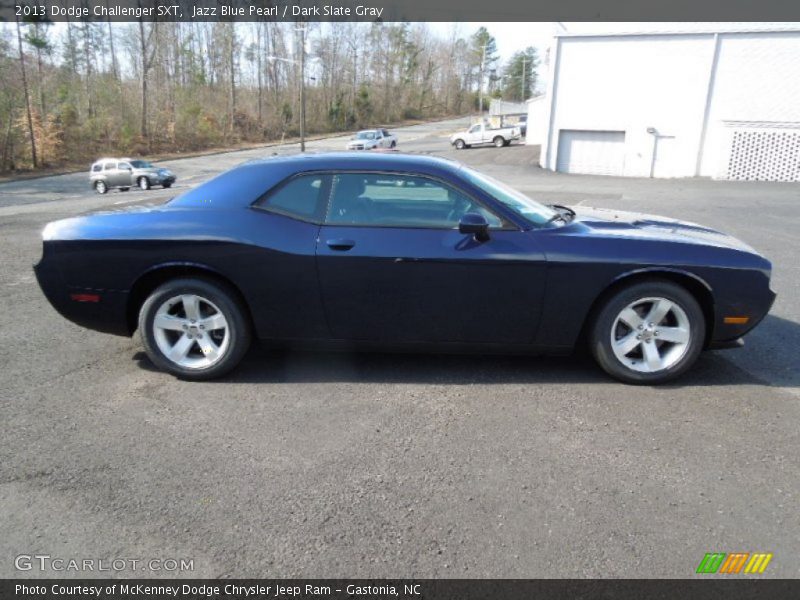 Jazz Blue Pearl / Dark Slate Gray 2013 Dodge Challenger SXT
