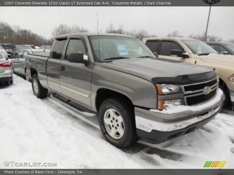 Graystone Metallic / Dark Charcoal 2007 Chevrolet Silverado 1500 Classic LT Extended Cab 4x4